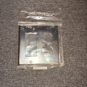 Restoration Hardware Nickel Socket and Ground Faceplate NWT